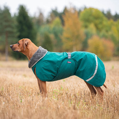 Hunde Wintermantel Toppa Pomppa mit Geschirröffnung